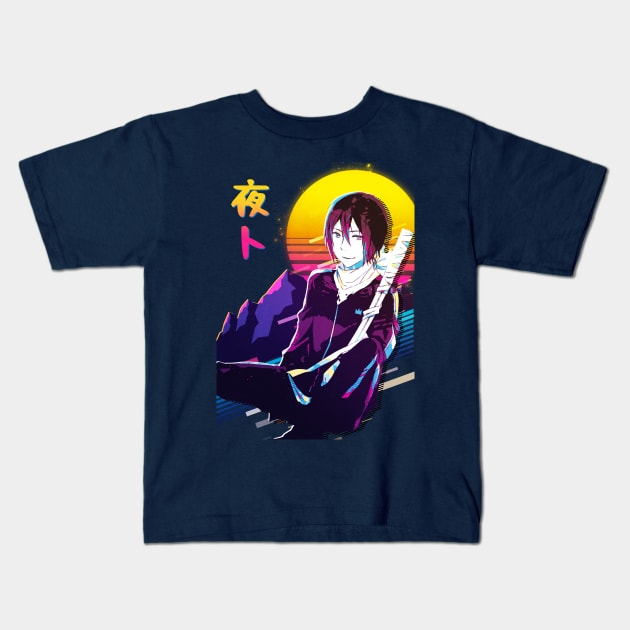 Noragami - Yato Kids T-Shirt by 80sRetro